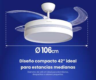 VENTILADOR TECHO RET ARTICA AVTECHR72B BCO 72W