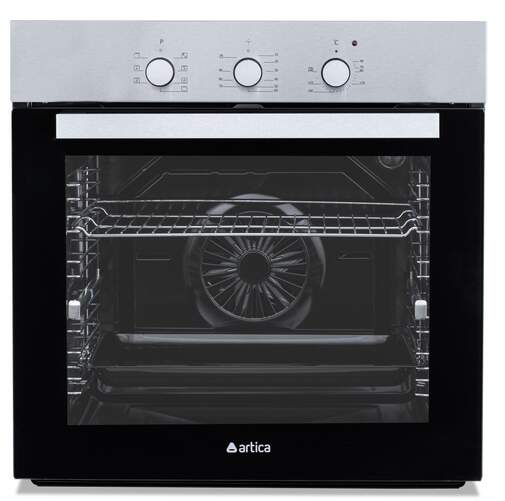 Horno Multifunción Artica AHB8204X - A, 80L, 7 Funciones, Temporizador, Guía telescópica, 3 Cristal