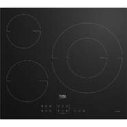 Placa Inducci&oacute;n Beko HII63205MT - 3 Zonas (1 doble de 32 cm), 7200W, 9 Potencias