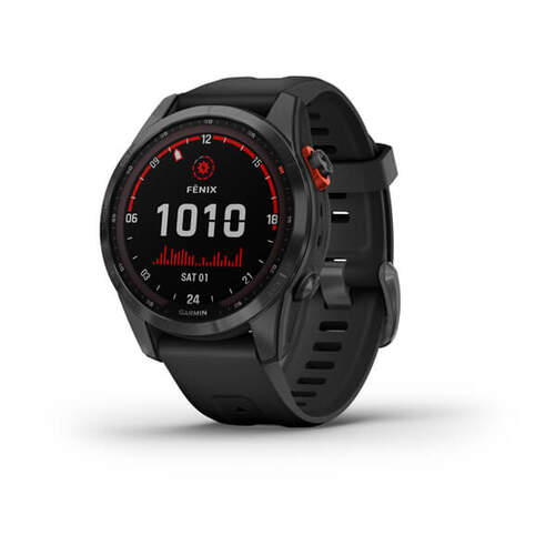 Garmin Fénix 7S Solar Gris Pizarra - 1.2", Pulse+OX, Mapas, Sensores ABC, G. Pay, 16GB, 10Atm