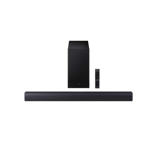 Barra Sonido Samsung HWB450F - 2.1 canales, 300W potencia max, Dolby Audio, Bluetooth 4.2