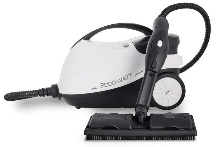 Limpiadora Vapor Solac Ecogenic LV1700 - 2000W, 4Bar, Depósito 1.5L, Planchado Vertical