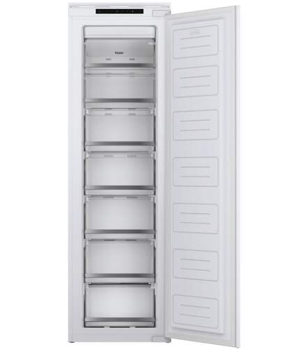 Congelador Vertical Haier HAUN518EW - 177 x 54 cm, No Frost, Clase E, Integrable