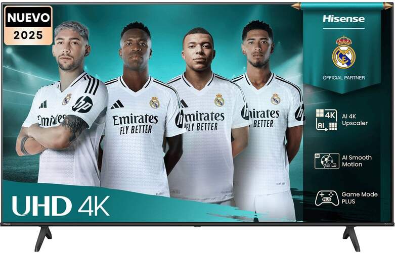 TV Hisense 50" LED 50A6Q - 4K Ultra HD, VIDAA U8.5, Dolby Vision, DTS:X 20 W, HDR10+