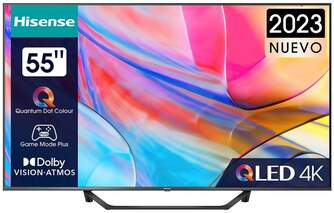 TV HISENSE 55%%%quot; 55A7KQ UHD QLED SMART TV HDR10 