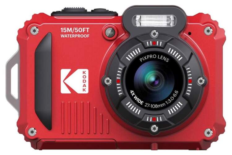 Cámara Acuática Kodak Pixpro WPZ2 Roja - Sensor CMOS BSI 16Mpx, Zoom 4x, Vídeo HD 1080p