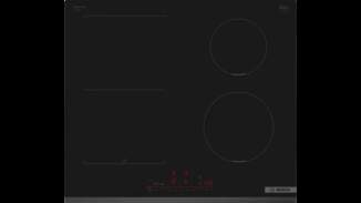 Placa de inducción Bosch PVS631HC1E - 4 zonas, 6900 W, 17 potencias, negro