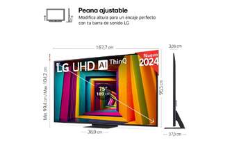 TV LG 75%%%quot; 75UT91006LA UHD ALFA5 WEBOS24 MAGIC