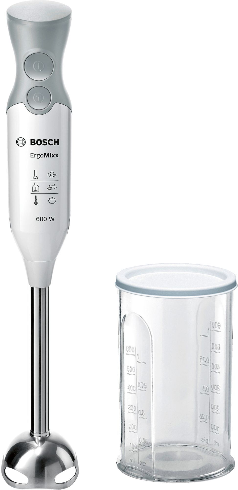 Batidora de mano Bosch MSM66110 - 600W, QuattroBlade