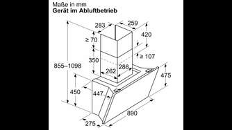 CAMP. BOSCH DWK91LT60 90CM 1007m3h A 