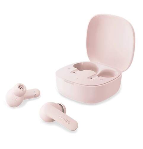 Auriculares Philips TAT2100PK/00 - True Wireless Stereo, 36h aut., rosa, Bluetooth 5.3