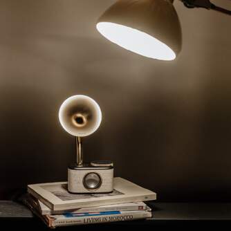 RADIO SANGEAN SCP100DBG CON GRAMOFONO, BLACK GOLD