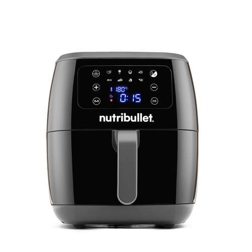Freidora de Aire NutriBullet NBA071B - 7 L, 1800 W, 8 modos de cocción, Tamaño familiar