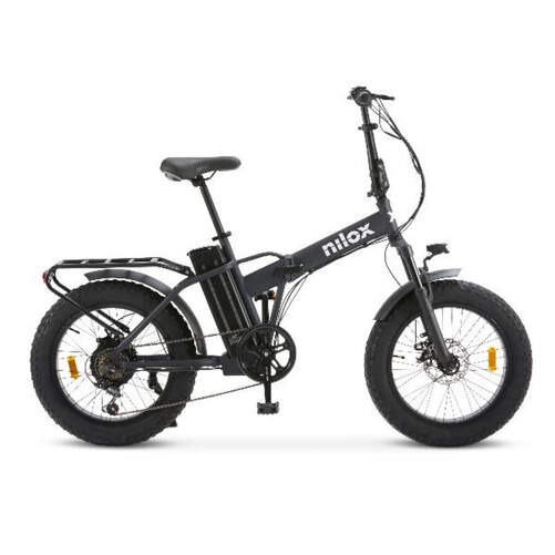 Bicicleta Eléctrica Nilox X8 Pro 20X4P - Autonomía 70 min, 6 Velocidades, Azul