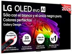 TV LG 55" OLED Evo 65G64LW - 4K Ultra HD, 4K a11 Gen3, 165 Hz, WebOS 26, Dolby Atmos 60W, HDR10 Pro