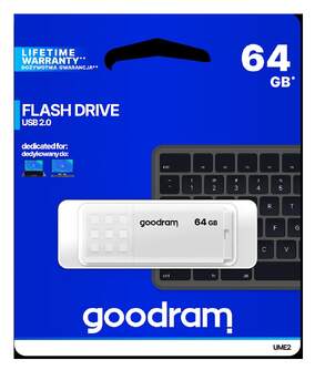 MEMORIA USB GOODRAM 64GB UME2 WHITE USB 2.0