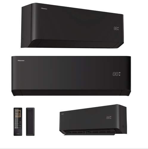 Aire Acondicionado Split Hisense HB25XU0B - Clase A+++/A++, Wifi, Negro