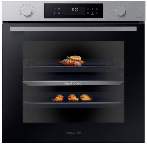 Horno Pirolítico Samsung NV7B4430ZASU1 - 76 L, 40 Programas, Clase A+, DualCook, Inox