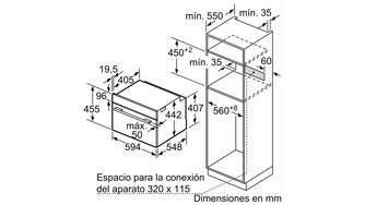 HORNO BALAY 3CB5159B3 47L MULT CRIST BCO 45CM