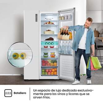 FRI. HISENSE RS677N4BWE 179x91x65 NF BLANCO