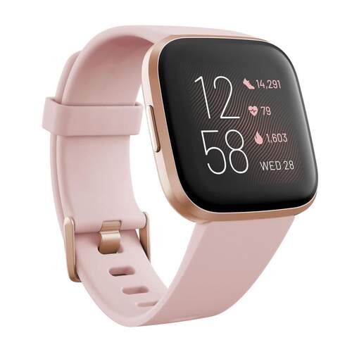 Smartwatch Fitbit Versa 2 Rosa - Acelerómetro, Ritmo Cardíaco, Altímetro, WiFi, NFC, Micro, BT