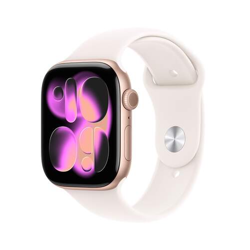 Apple Watch Series 11 Rose Gold - 1,81" OLED, GPS, Bluetooth 5.3, 24 h autonomía, Correa talla S/M