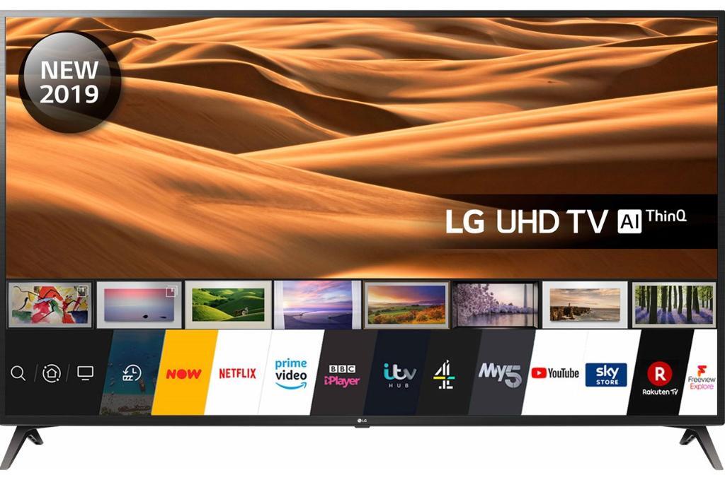 TV LG 60" 60UM7100PLB - UHD 4K, Smart TV ThinQ AI, 4K Active HDR (HDR10 Pro, HLG), Ultra Surround