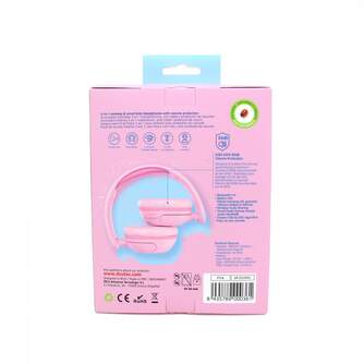 AURICULARES DCU INFANTILES DIADEMA CABLE ROSA