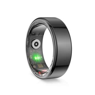 SMARTRING KSIX SATURN NEGRO M TALLA 10 19,8 mm