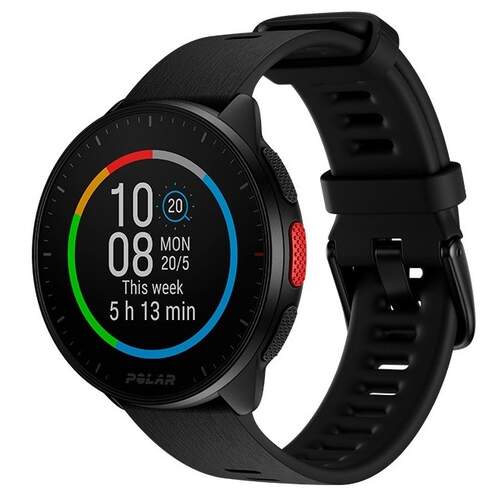 Smartwatch Polar Pacer - Pantalla 1,2", Talla S-L, Negro