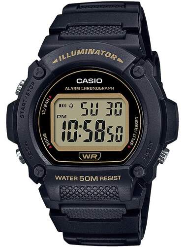 Reloj Casio Collection Hombre W-219H-1A2VEF - Cron&oacute;metro, calendario, bateria 7 a&ntilde;os, correa resina