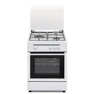 Cocina Gas Natural Vitrokitchen CB5530BN - 3 Fuegos, 50x55cm, Horno a gas, Termopar, Blanca