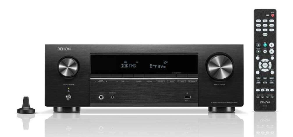 Receptor Denon AVR-X580 - Bluetooth, 5.2 canales, Radio AM/FM, Salida HDMI 8K, USB, Dolby y DTS