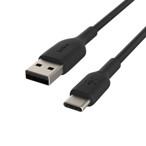Cable Belkin USB-C a USB-A - Carga r&aacute;pida, cable 2 metros, negro