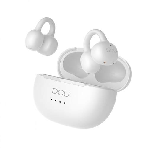 Auriculares bluetooth DCU AirClip Blanco - 20-20000 Hz, BT 6,0, 300 mAh, micr&oacute;fono incorporado