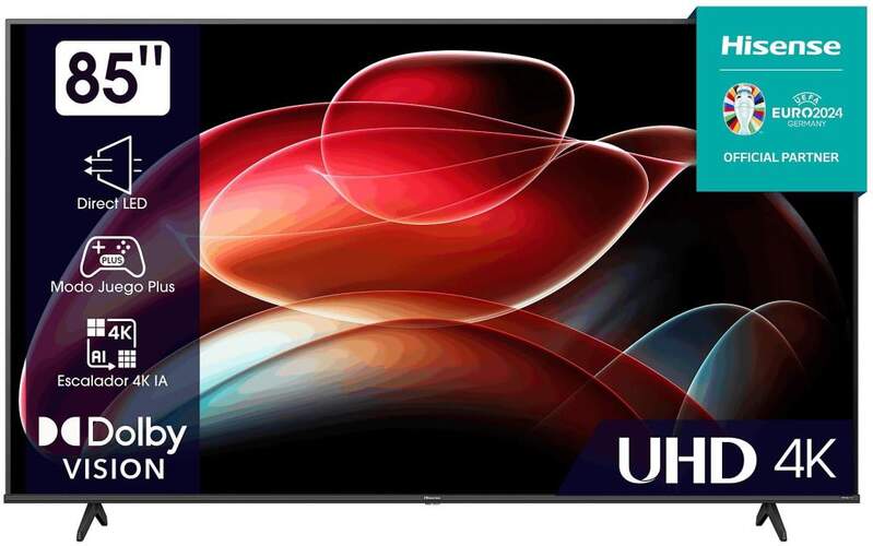TV Hisense 85" 85A6K - 4K Ultra HD, Smart TV, DTS X HDR10+