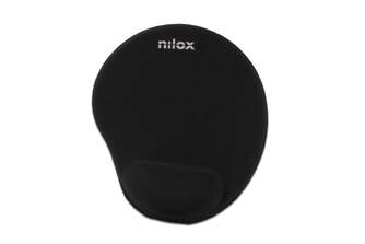 ALFOMBRILLA NILOX PARA RATON ERGONOMICA NEGRA