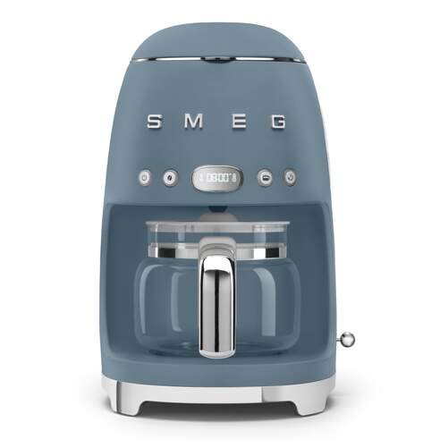 Cafetera Goteo Smeg DCF02SBMEU - 1050W, 1'4 L, 10 Tazas, 2 Intensidades, Azul