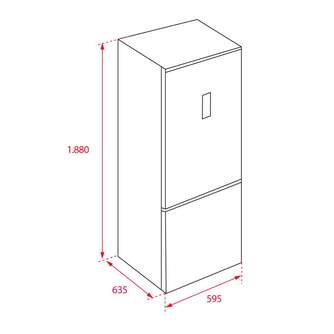 FRICOM. TEKA NFL320WH 188x60 NF BLANCO
