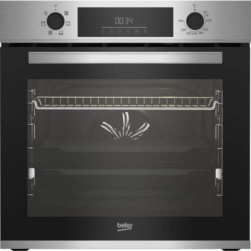 Horno Beko BBIE123001XD - Clase A, 72L, 6 Funciones, C. Táctil, Limpieza Vapor, Raíl Extraíble