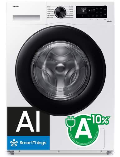 Lavadora Samsung WW90CGC04DAEEC - 9 kg, 1400 rpm, Clase A-10%, 72 dB