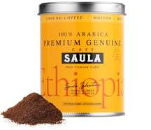 Caf&eacute; molido Saula 25124221 Genuine Ethopia - Caf&eacute; Premium de Especialidad, 100% Ar&aacute;bica, 250 g