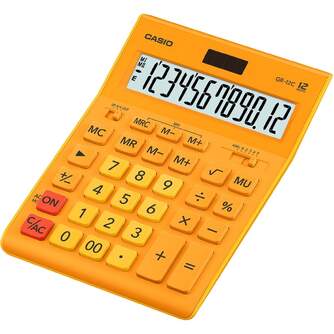 CALCULADORA CASIO GR-12 NARANJA