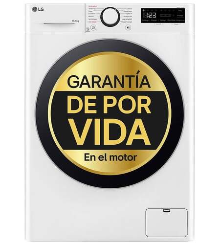 Lavasecadora F4DR6011AGW LG - 11/6 kg, 1400 rpm, Clase A/D, AII DD, Blanco