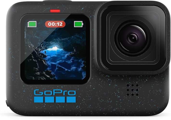 Cámara Deporte GoPro Hero 12 - 5.3K, 27Mpx, Estabilización HyperSmooth 6.0, Doble Pantalla, WiFi+BT