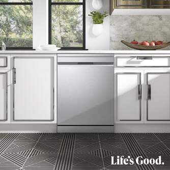 LVJ. LG DF375HVS 3%%%#186;B 6P 60CM QUADWASH INOX