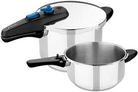 Set de ollas a presi&oacute;n r&aacute;pida Monix Veloce de 4 y 6 litros - De acero inoxidable