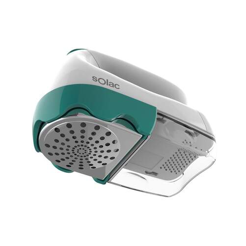 Quitapelusas Solac Q609 - Luz y pilas, blanco y verde