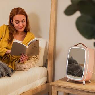 NEVERA COSM%%%#201;TICOS CECOTEC 6000 ROSE 6L ESPEJO 4442