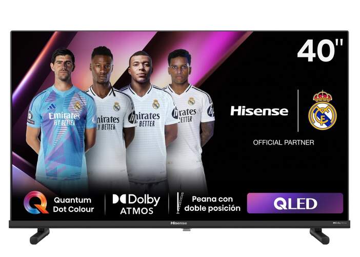 TV Hisense 40" QLED 40A5NQ - Full HD, Smart TV, Direct-LED, HDR, 16 W, Smart TV VIDAA U6